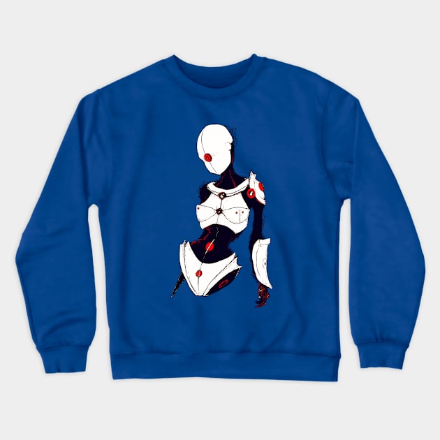 robot sci-fi Crewneck Sweatshirt by ariverrr